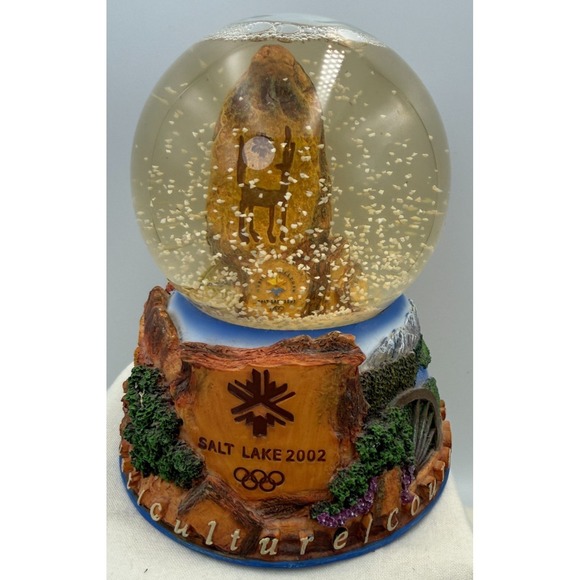 Salt Lake City 2002 Olympic Winter Games Snow Globe Rare Vintage Southwestern - Picture 7 of 9